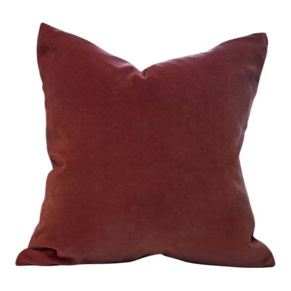 Regal Rose Embroidered Velvet Pillow